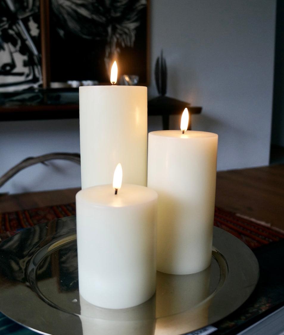 Pillar Candles Set of 3 - diam. 7,8