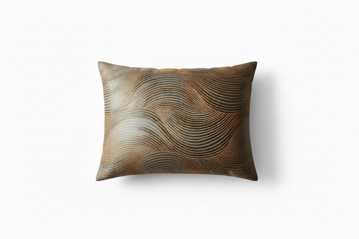 Golden Wave Cushion GB05142 - Enlarged